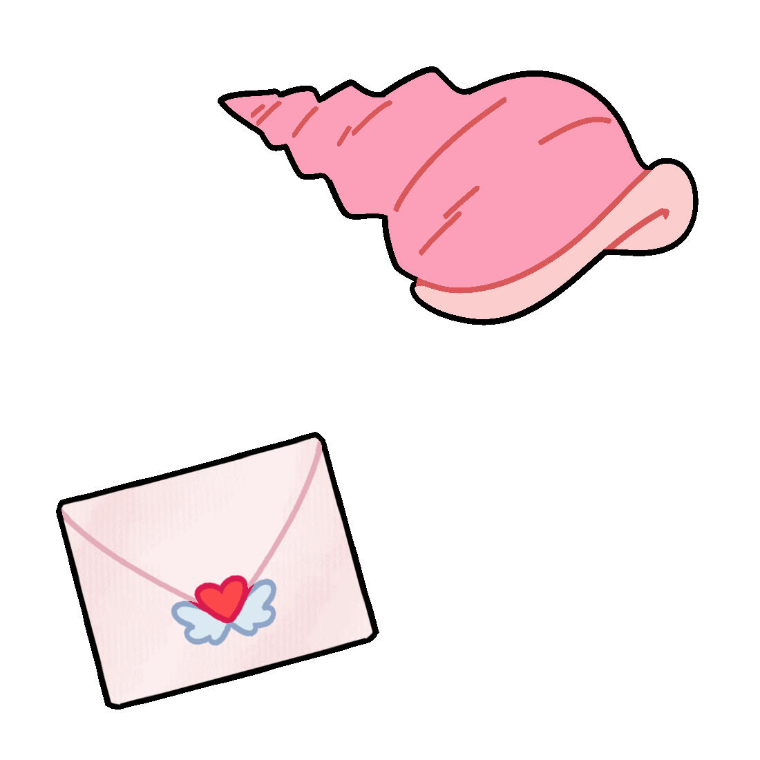 Enamored Envolope | Conch Shell